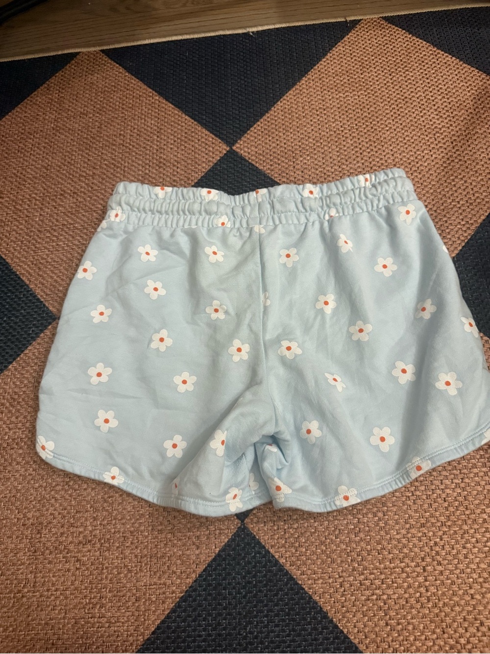 Cat & Jack Light Blue Daisy Print Shorts
